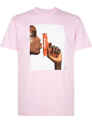 Supreme Water Pistol Crew Neck T shirt Pink FARFETCH AU