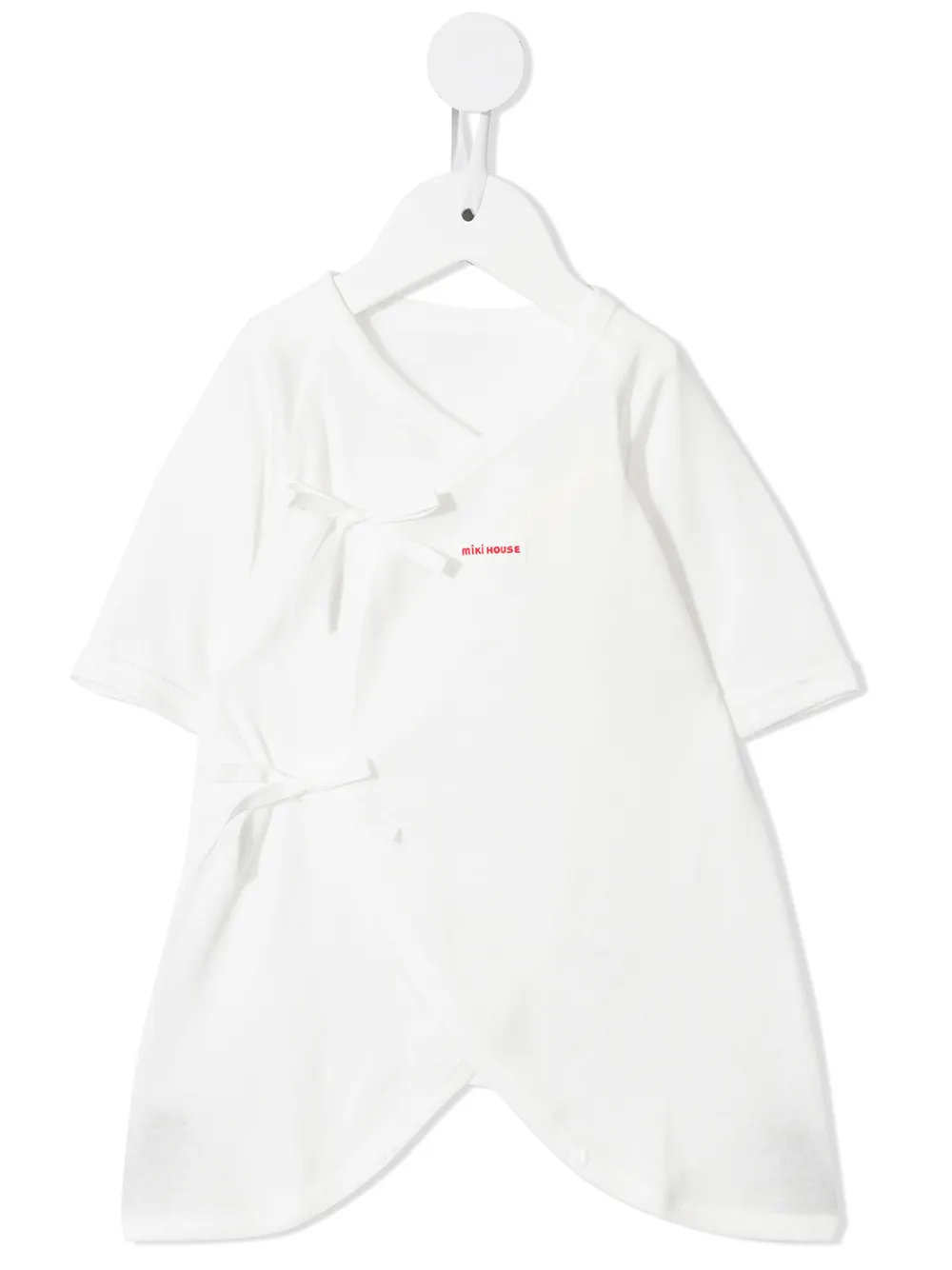 Miki House ромпер с вышитым логотипом