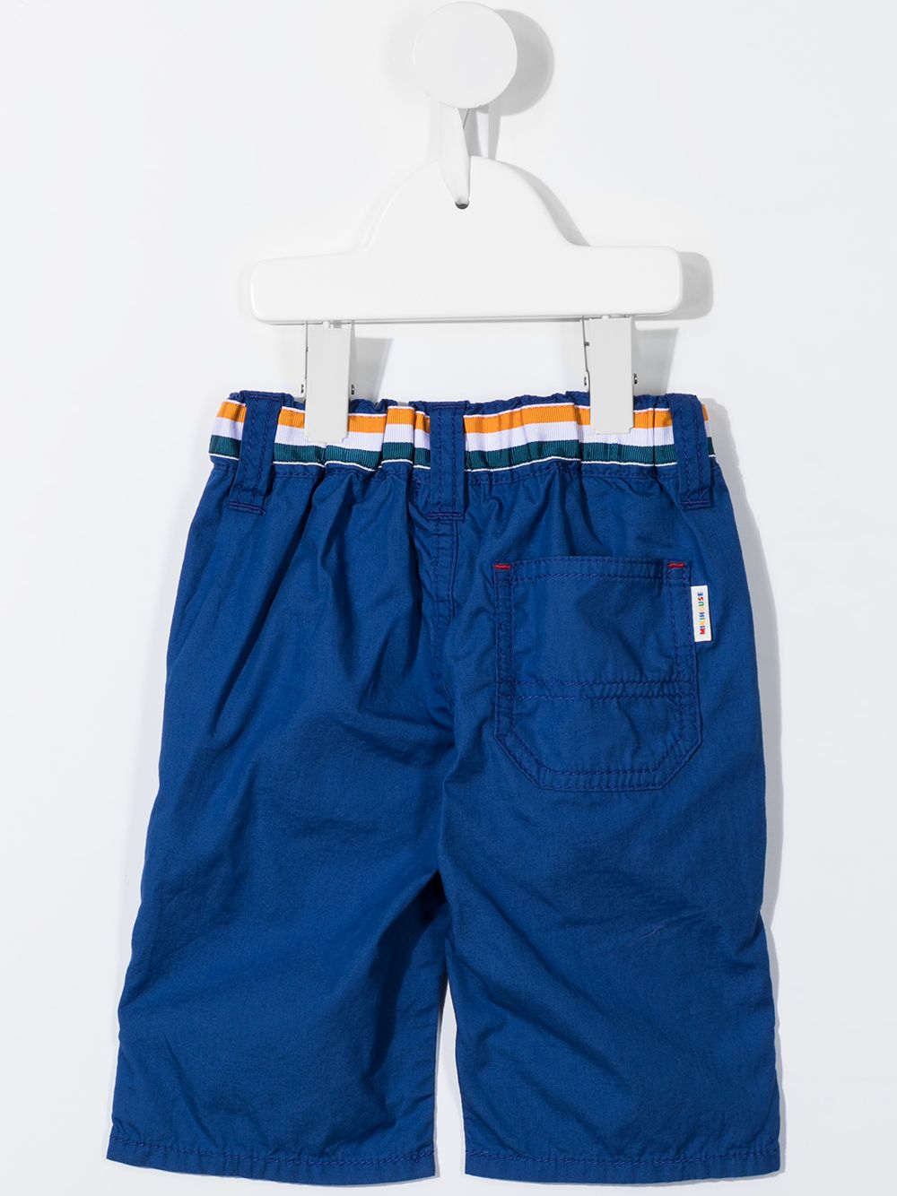 фото Miki house брюки с вышитым логотипом и полосками