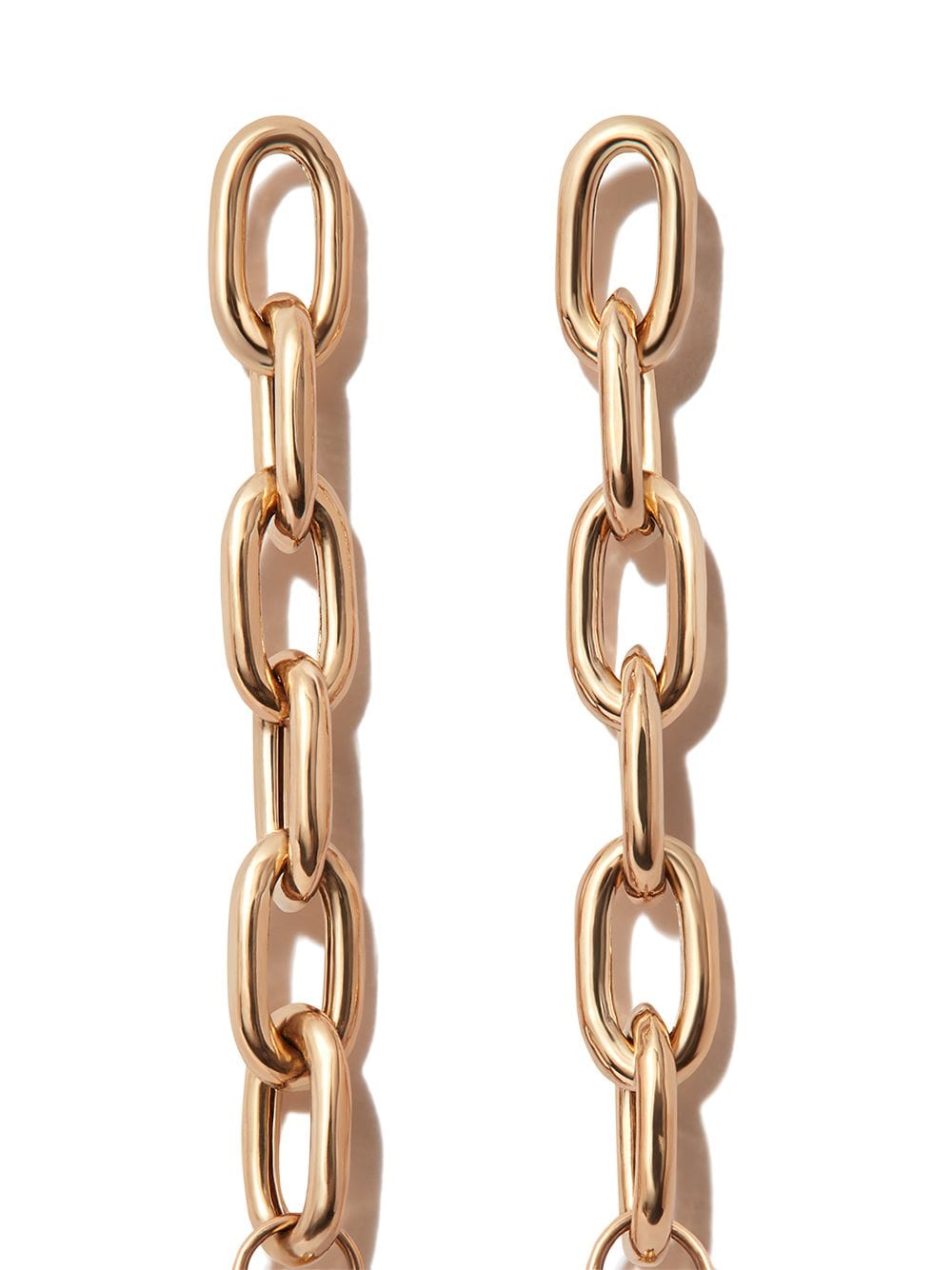 Image 2 of Zoë Chicco 14kt yellow gold chain-link huggie earring