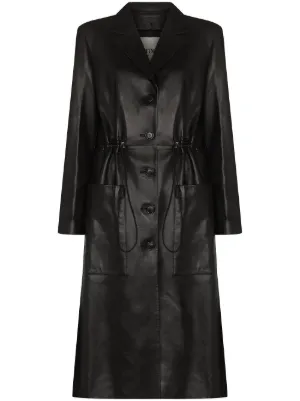 leather wrap coat
