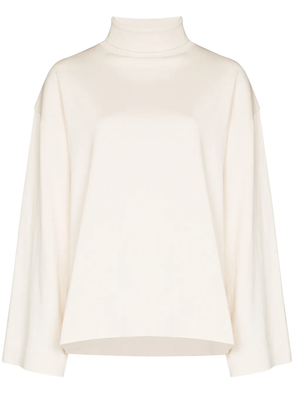 Image 1 of Ninety Percent roll neck wide sleeves jumper