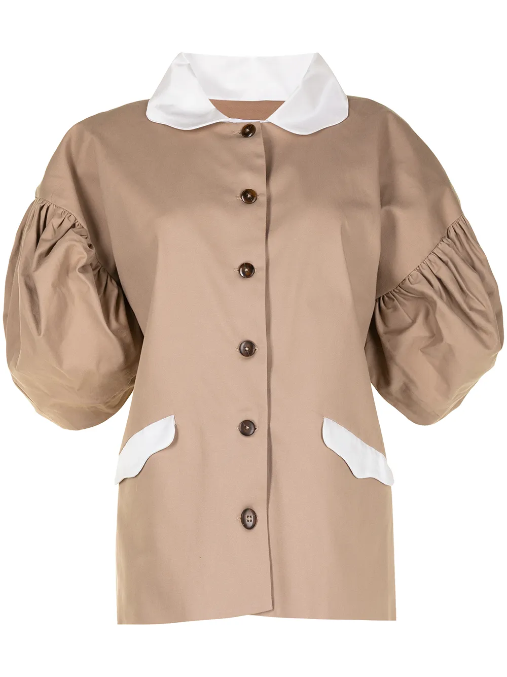 Kika Vargas однобортный жакет с объемными рукавами