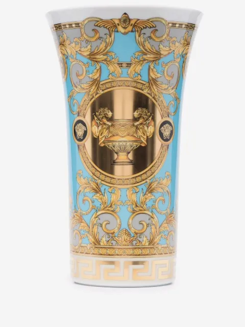 Versace Porzellanvase mit Barocco-Print