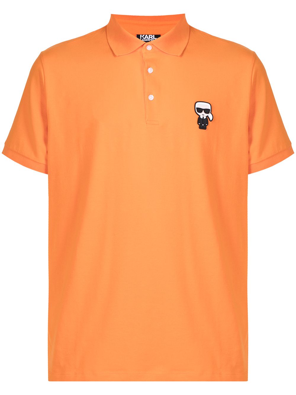 

Karl Lagerfeld embroidered-Karl polo shirt - Orange