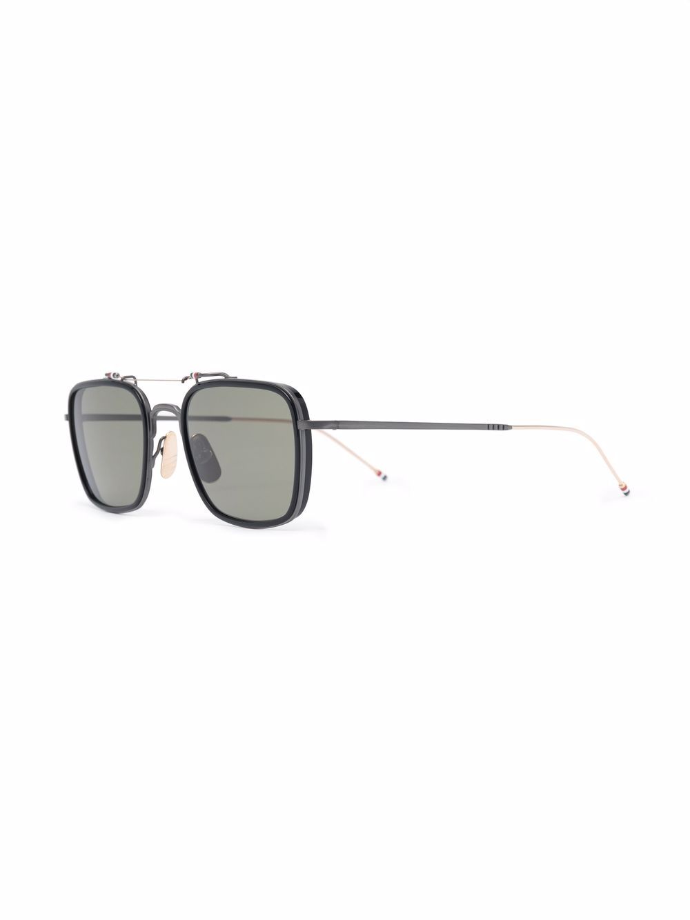 фото Thom browne eyewear солнцезащитные очки с полосками rwb