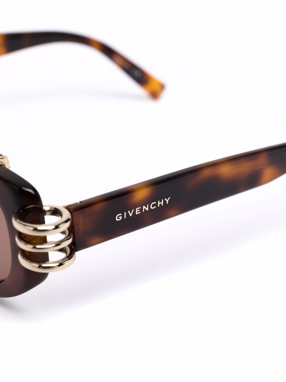 фото Givenchy eyewear солнцезащитные очки gv piercing в оправе 'кошачий глаз'