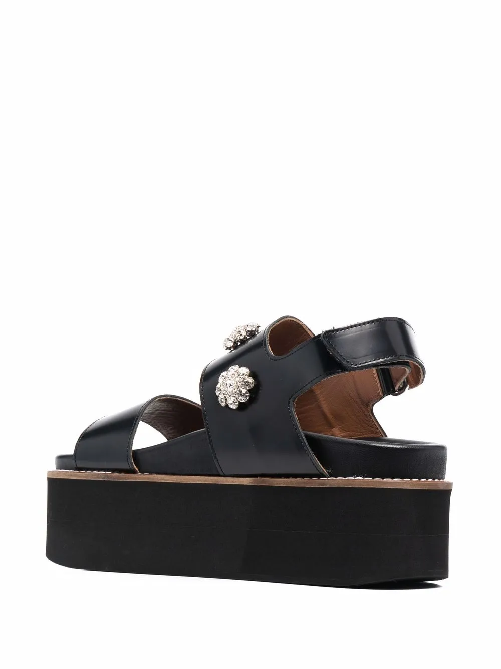 GANNI Polido Platform Deco Sandals - Farfetch