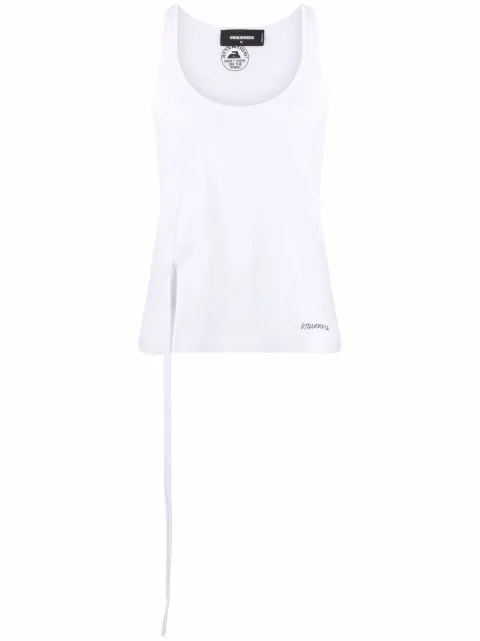 Dsquared2 tie-waist vest top