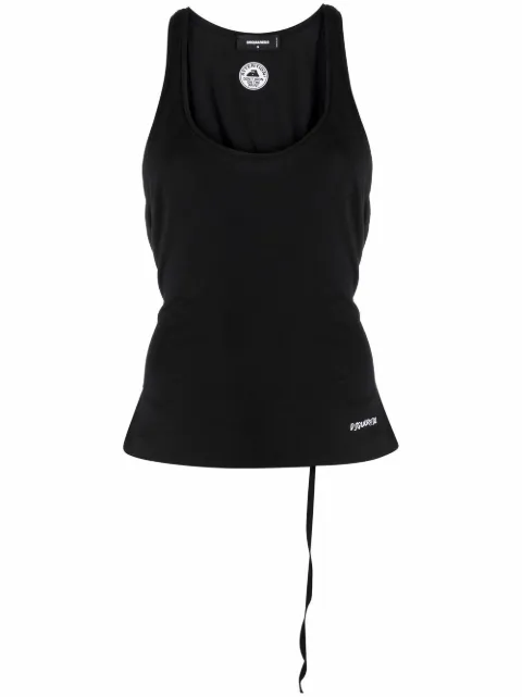 Dsquared2 tie-waist vest top