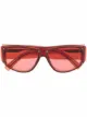 Image 1 of Givenchy Eyewear logo-plaque square-frame sunglasses