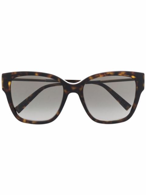 Givenchy Eyewear lentes de sol cat eye con efecto de carey