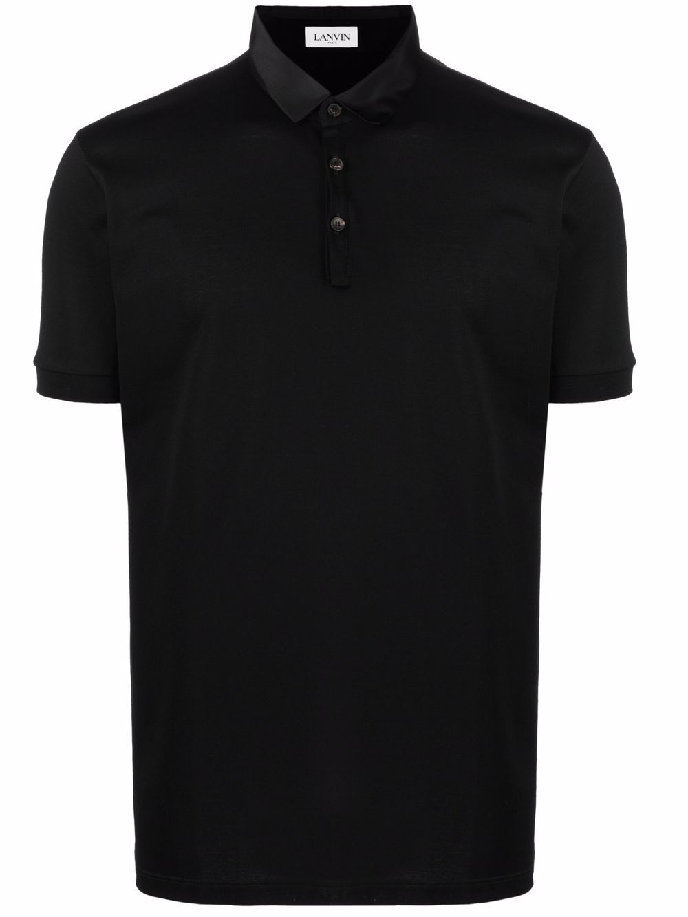 

Lanvin playera tipo polo con logo bordado - Negro