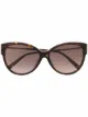 Image 1 of Givenchy Eyewear tortoiseshell-effect cat-eye sunglasses