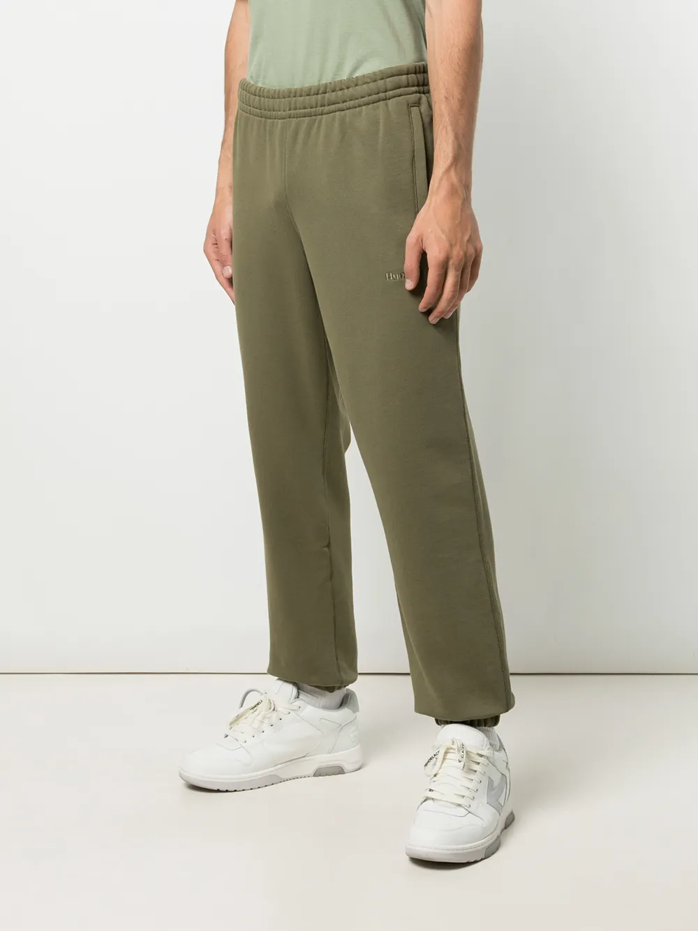adidas Human Race trainingsbroek van katoen-jerseyblend Groen