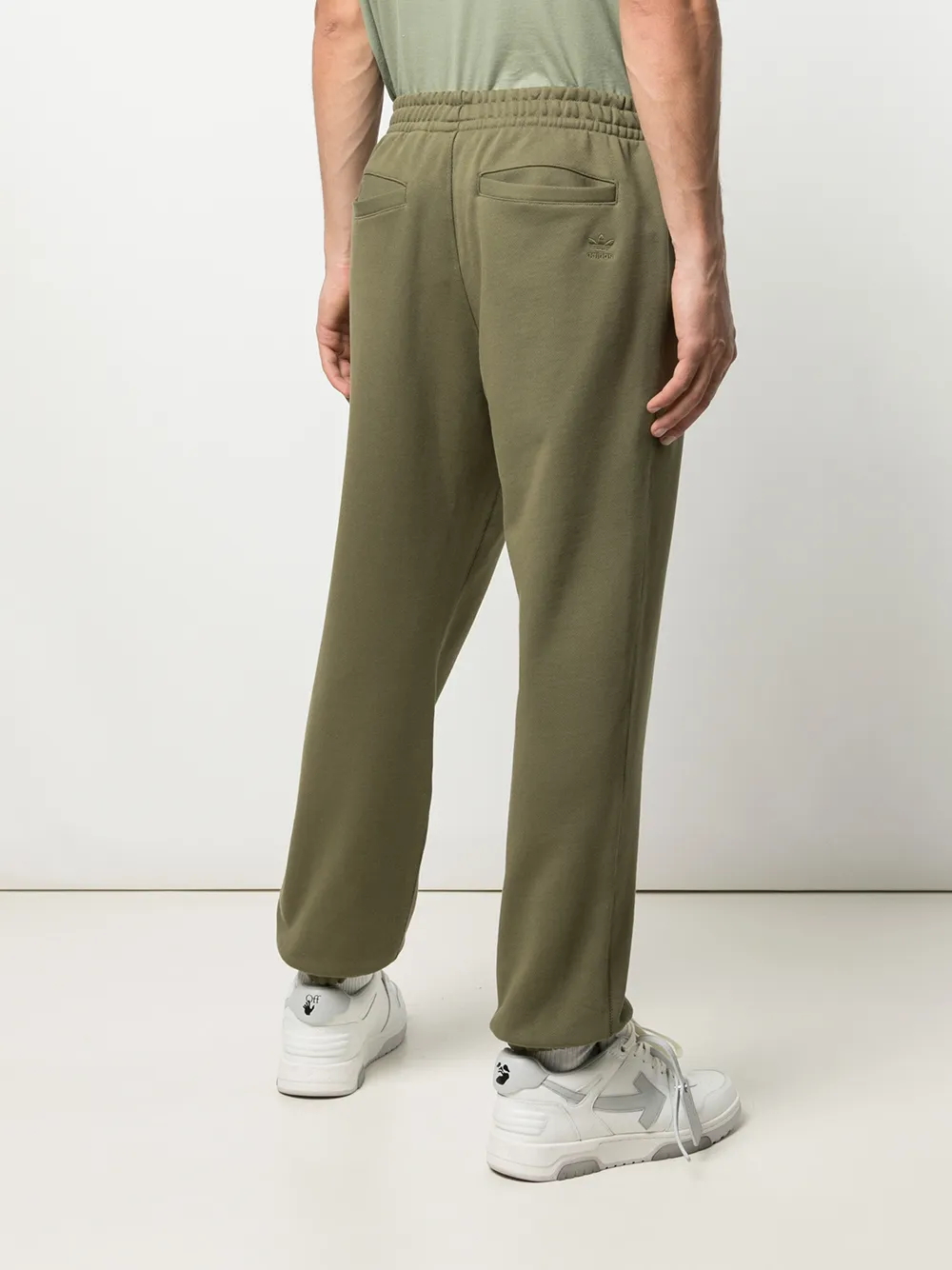 adidas Human Race trainingsbroek van katoen-jerseyblend Groen