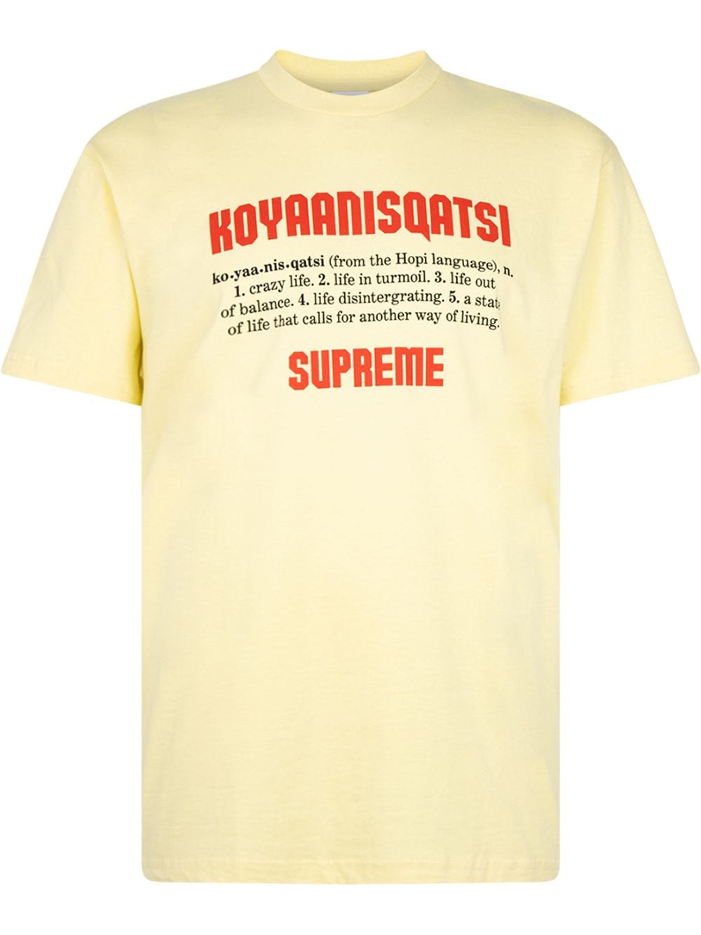 фото Supreme футболка с принтом koyaanisqatsi