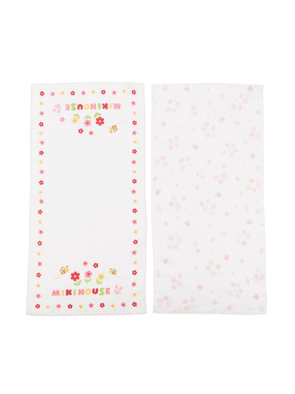 фото Miki house комплект из двух полотенец с цветочным узором