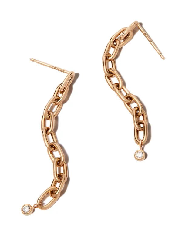 Zoe Chicco ダイヤモンド ピアス 14K ゴールド 重ね付け風 Zoë Chicco ダイヤモンド ピアス 14Kイエローゴールド