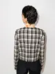Commission checked cropped blazer