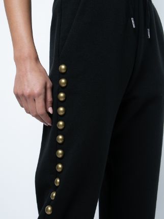 studded cotton track pants展示图