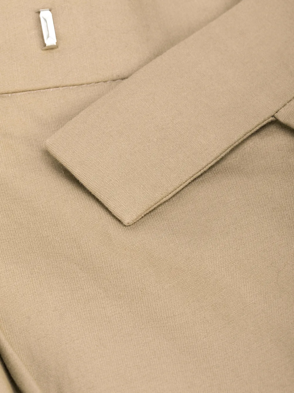 box-pleat straight-leg trousers
