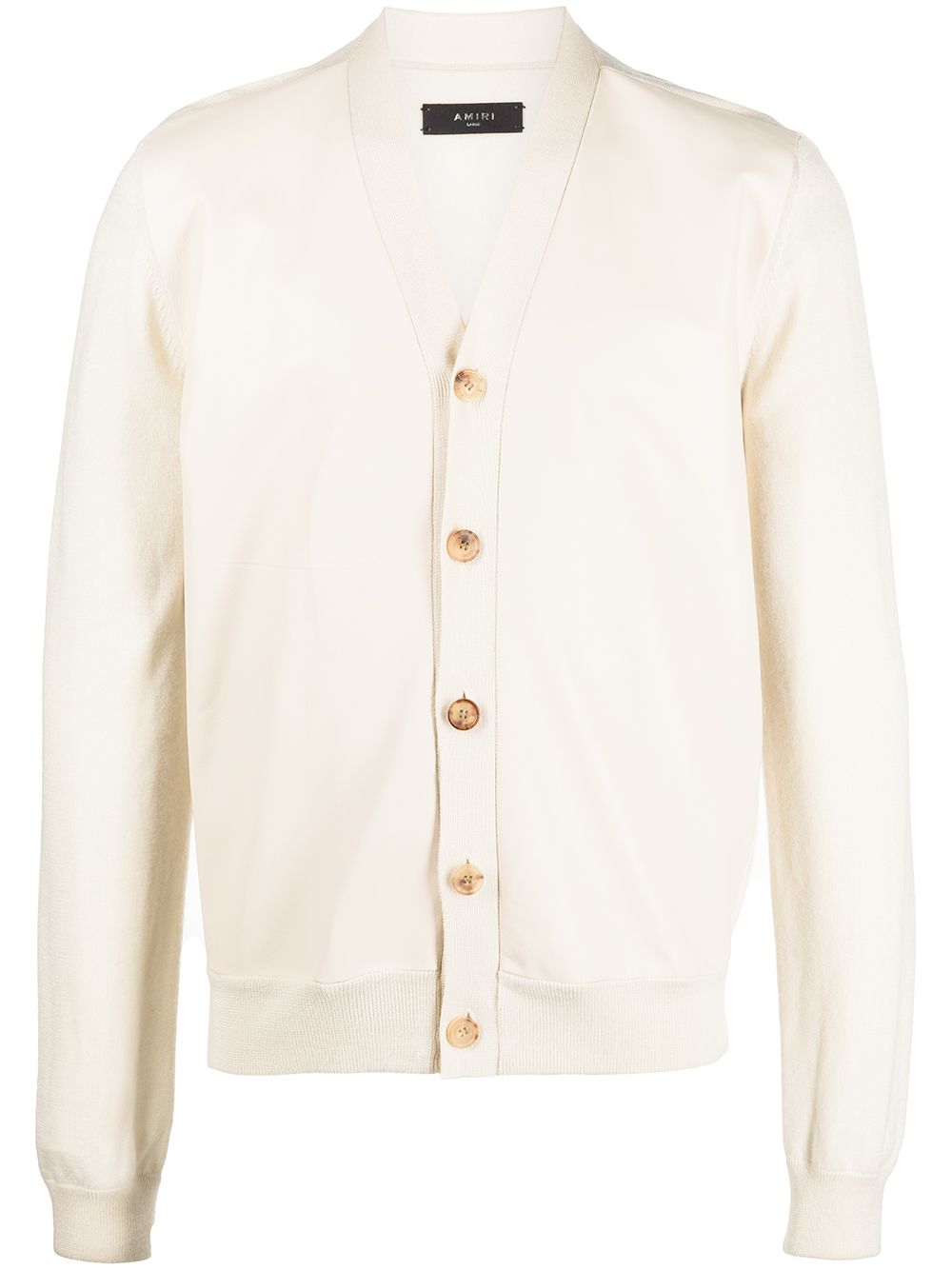 Shop AMIRI buttoned-up cashmere cardigan with Express Delivery - FARFETCH