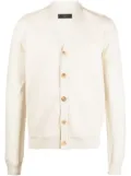 AMIRI buttoned-up cashmere cardigan - Neutrals