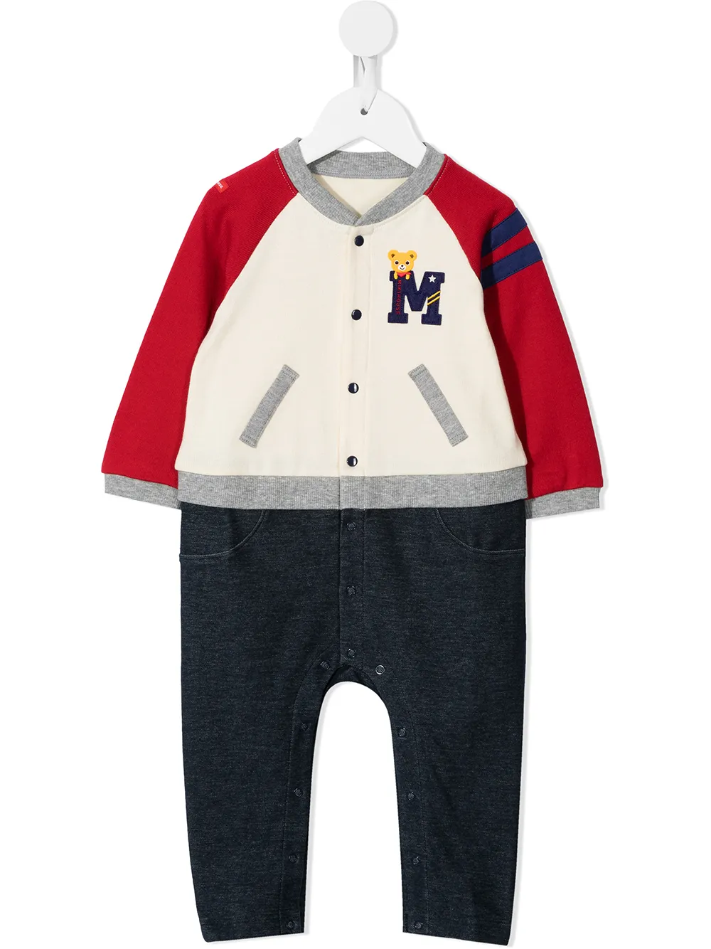 Miki House ромпер Sukajan с нашивкой