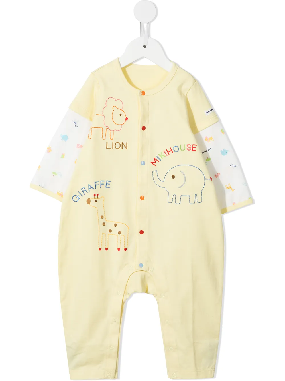 Miki House ромпер с вышивкой