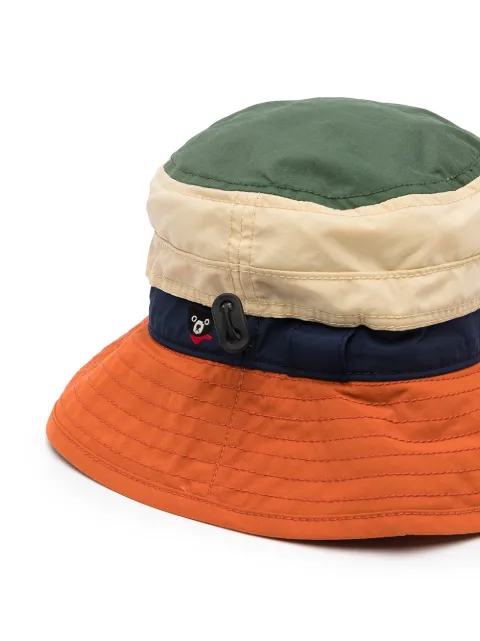 Miki House colour-block Bucket Hat 