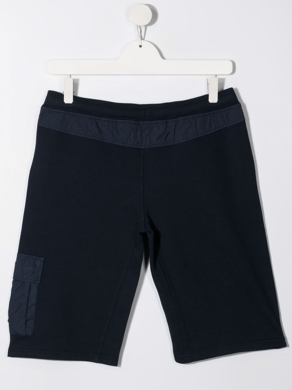 Shop C.p. Company Teen Lens-detail Track Shorts In Blau