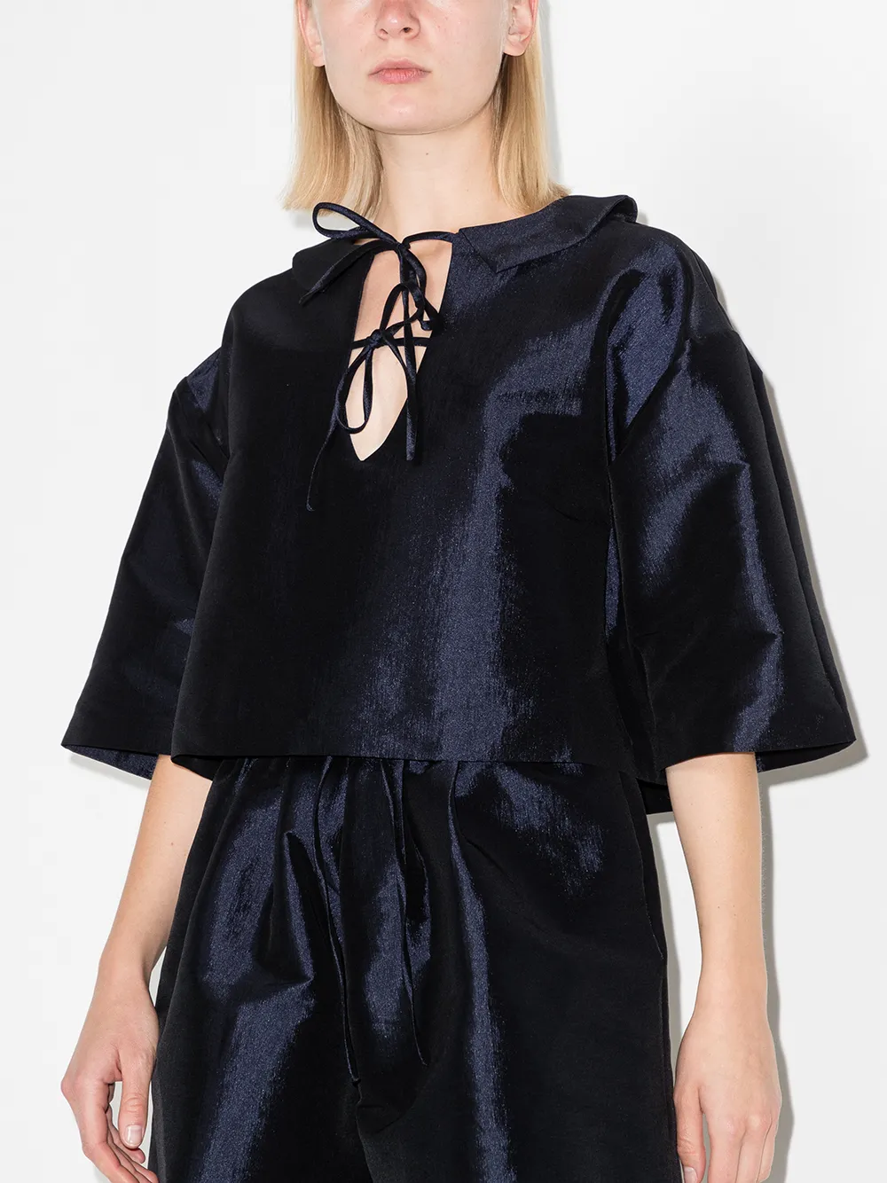 Image 2 of Kika Vargas Maena cropped blouse