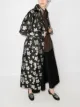 yuhan wang floral jacquard long coat