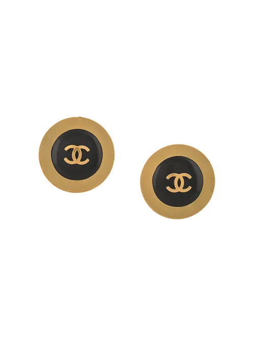 Boucles d'oreilles clip à logo CC (1994) - CHANEL Pre-Owned - Modalova