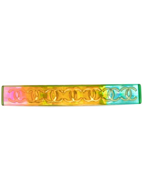 CHANEL 1997 CC logo hair barrette Women