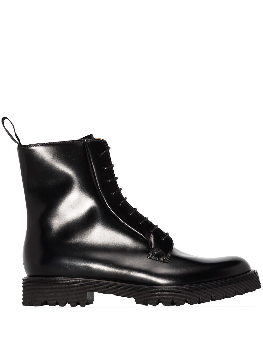 Church s Alexandra Flat Combat Boots Black FARFETCH