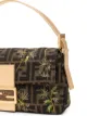 Fendi Pre-Owned Zucca Baguette floral-embroidered bag