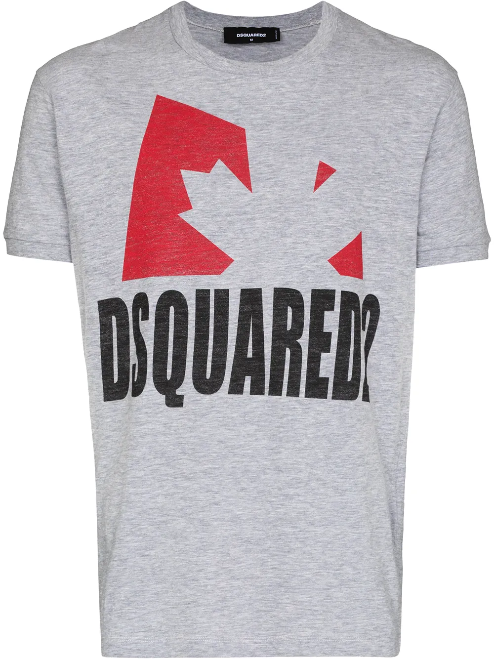 

Dsquared2 Leaf print short-sleeve T-shirt - Grey