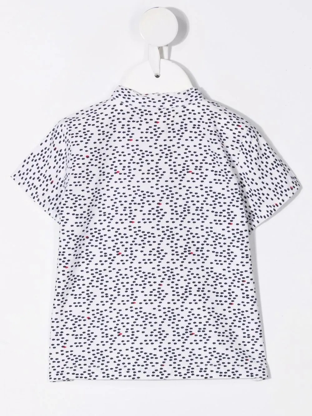 Shop Opililai Fish-print Cotton Shirt In White