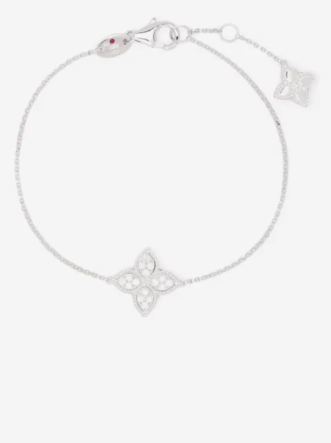 Roberto Coin 18kt white gold Princess Flower diamond bracelet