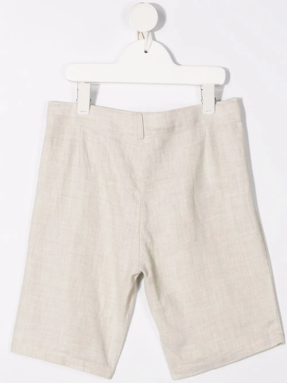 Shop Opililai Straight-leg Cotton Shorts In Nude