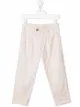 Image 1 of Brunello Cucinelli Kids pleat-detail cotton chino trousers