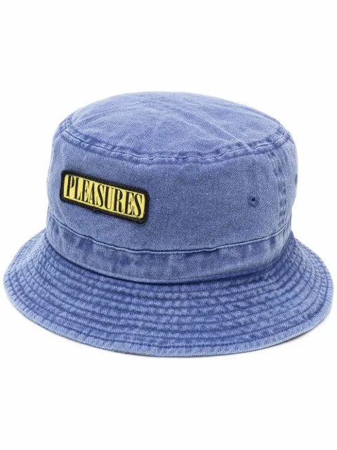 Pleasures logo-patch sun hat