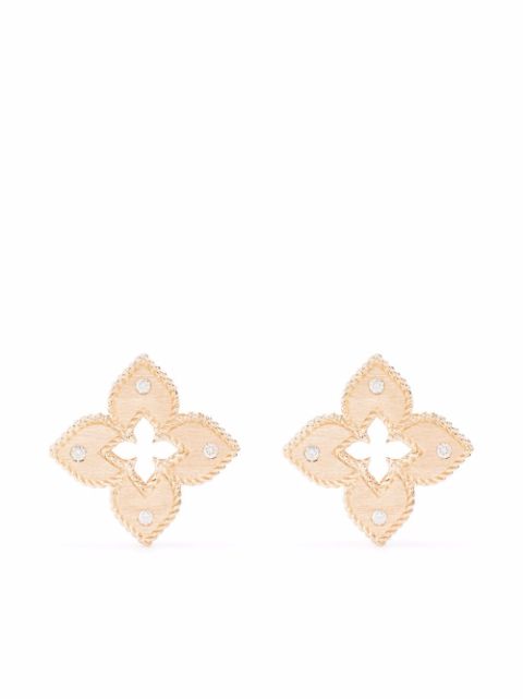 Roberto Coin 18kt rose gold Venetian Princess diamond stud earrings