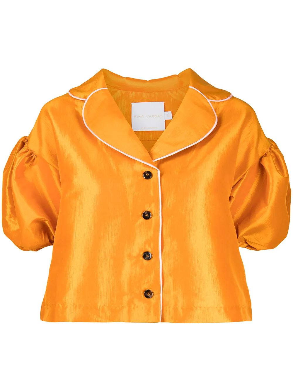 Kika Vargas укороченный жакет с объемными рукавами