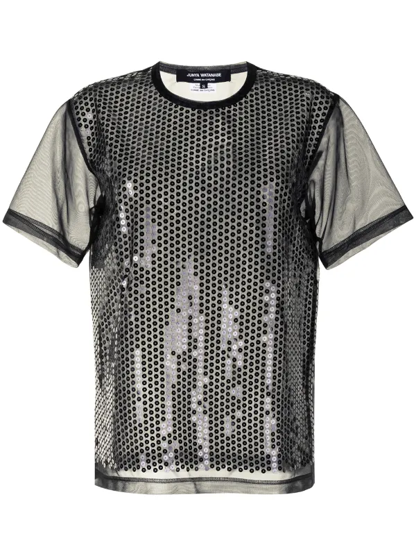 Junya Watanabe black sequin-embellished 