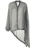 Junya Watanabe fine-knit sheer cardigan - Grey