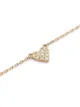 AHKAH 18kt yellow gold Heart Pavé diamond bracelet