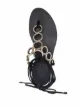 Saint Laurent Sandália com amarração